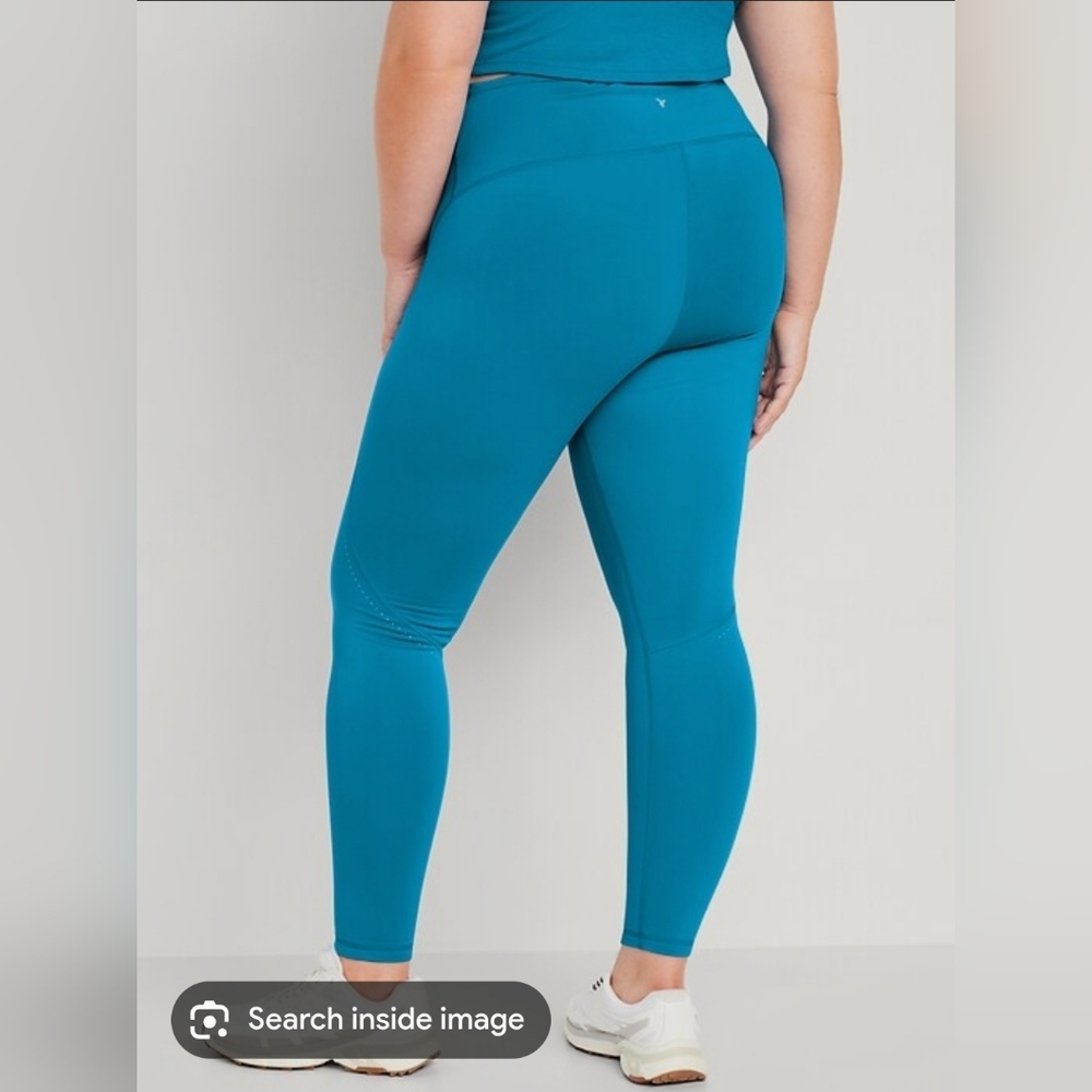Old Navy Blue Leggings with Wide Waistband